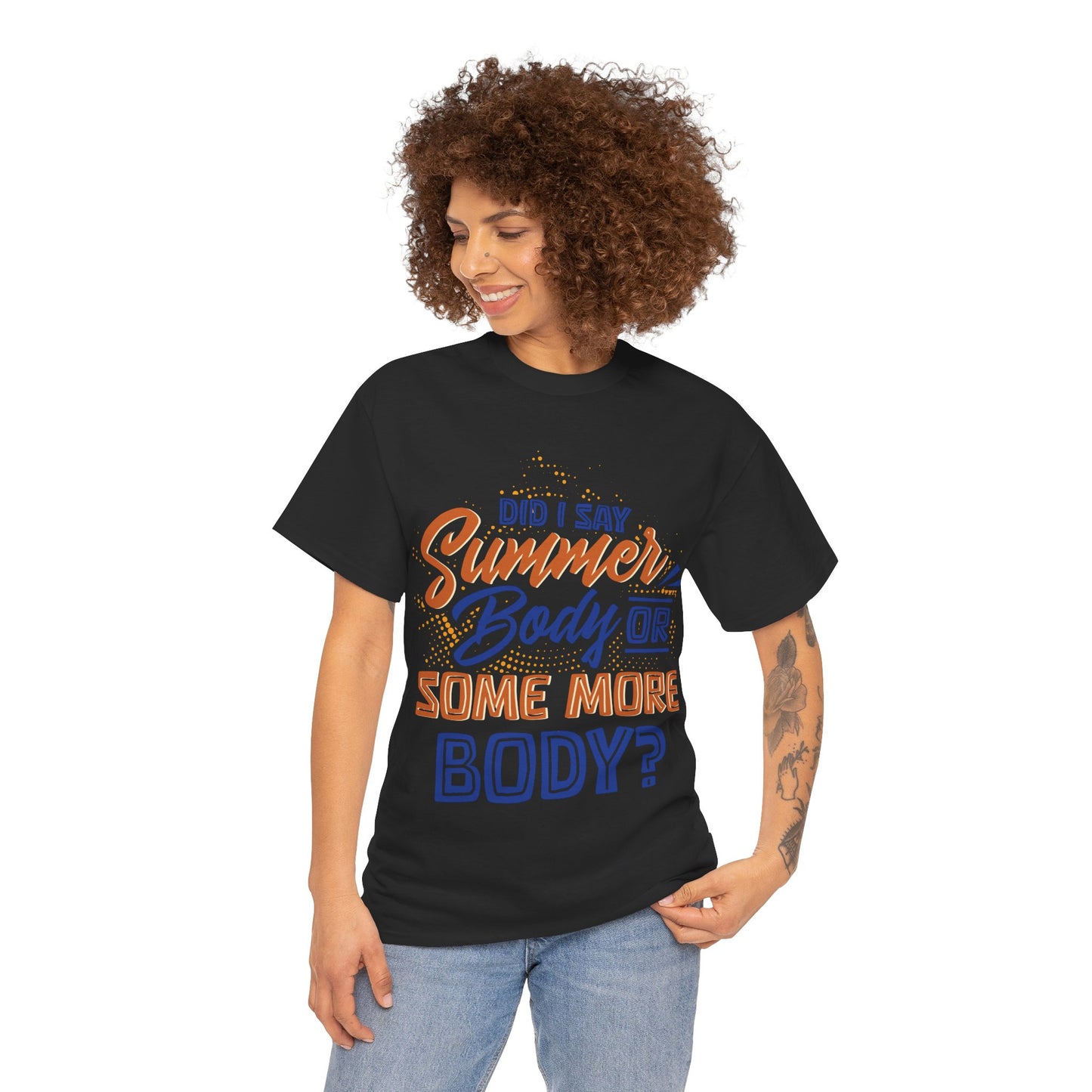 Unisex Heavy Cotton Summer Body Tee (+Size)