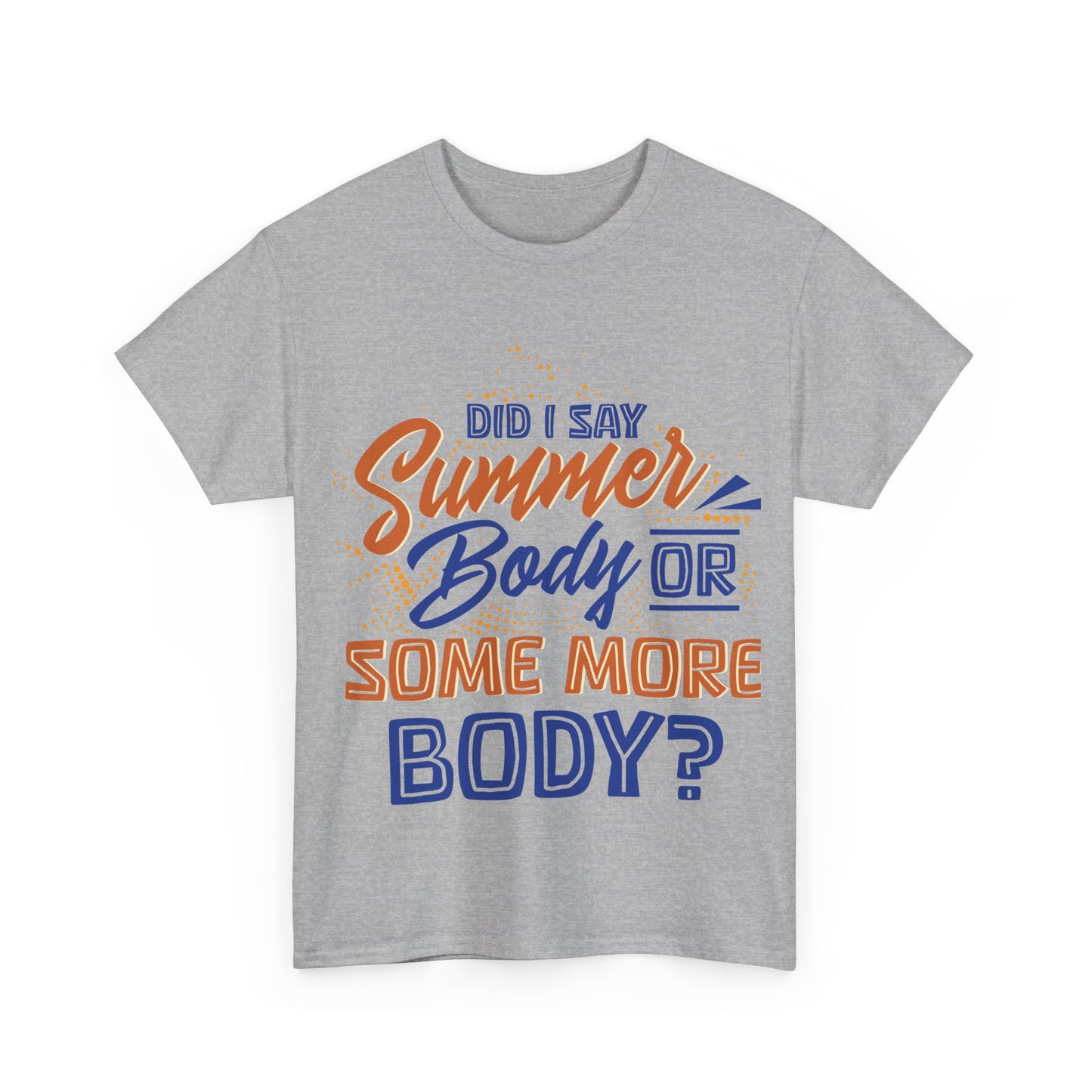 Unisex Heavy Cotton Summer Body Tee (+Size)