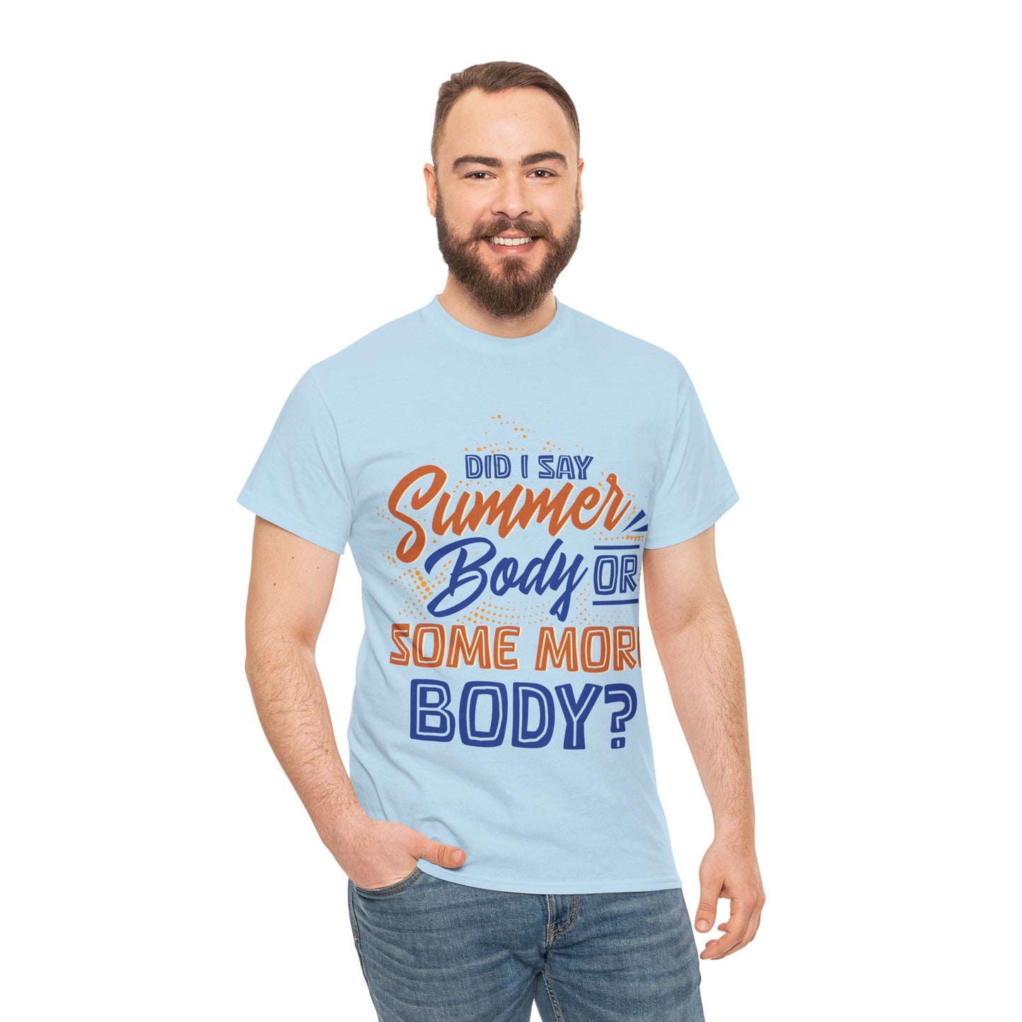 Unisex Heavy Cotton Summer Body Tee (+Size)