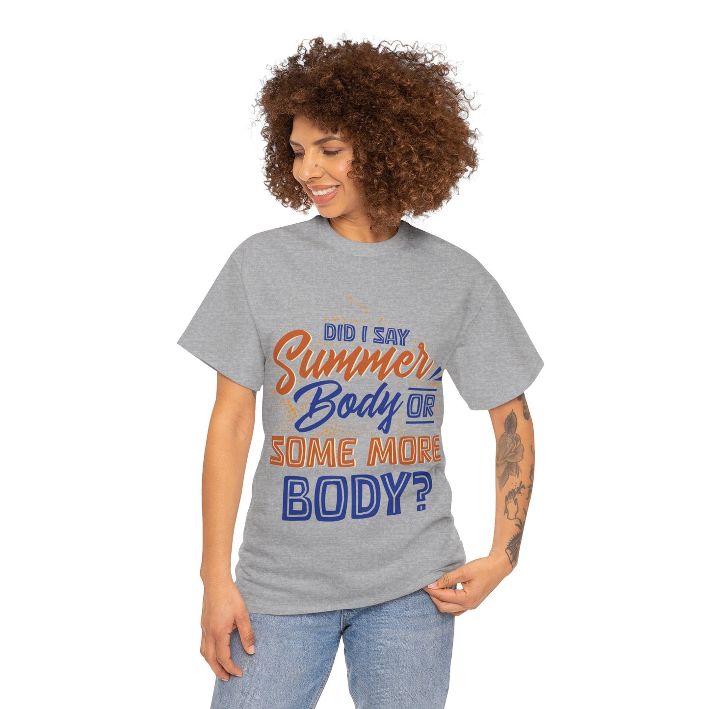 Unisex Heavy Cotton Summer Body Tee (+Size)