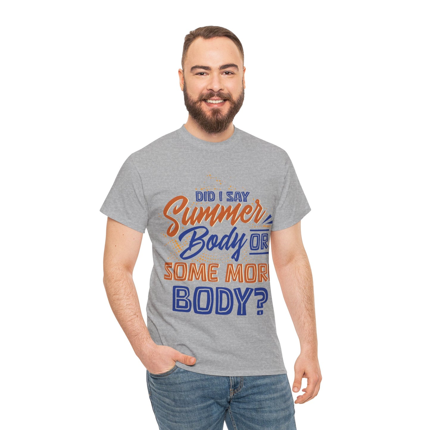 Unisex Heavy Cotton Summer Body Tee (+Size)