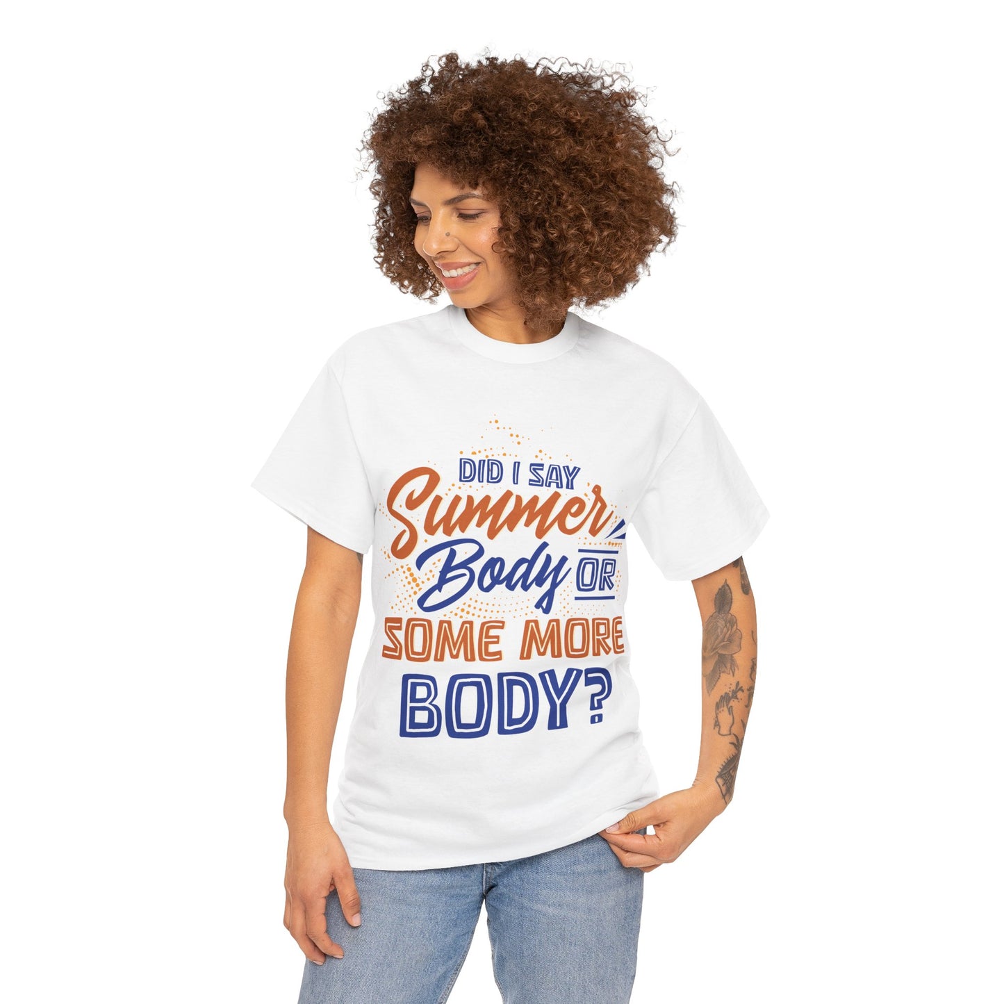 Unisex Heavy Cotton Summer Body Tee (+Size)