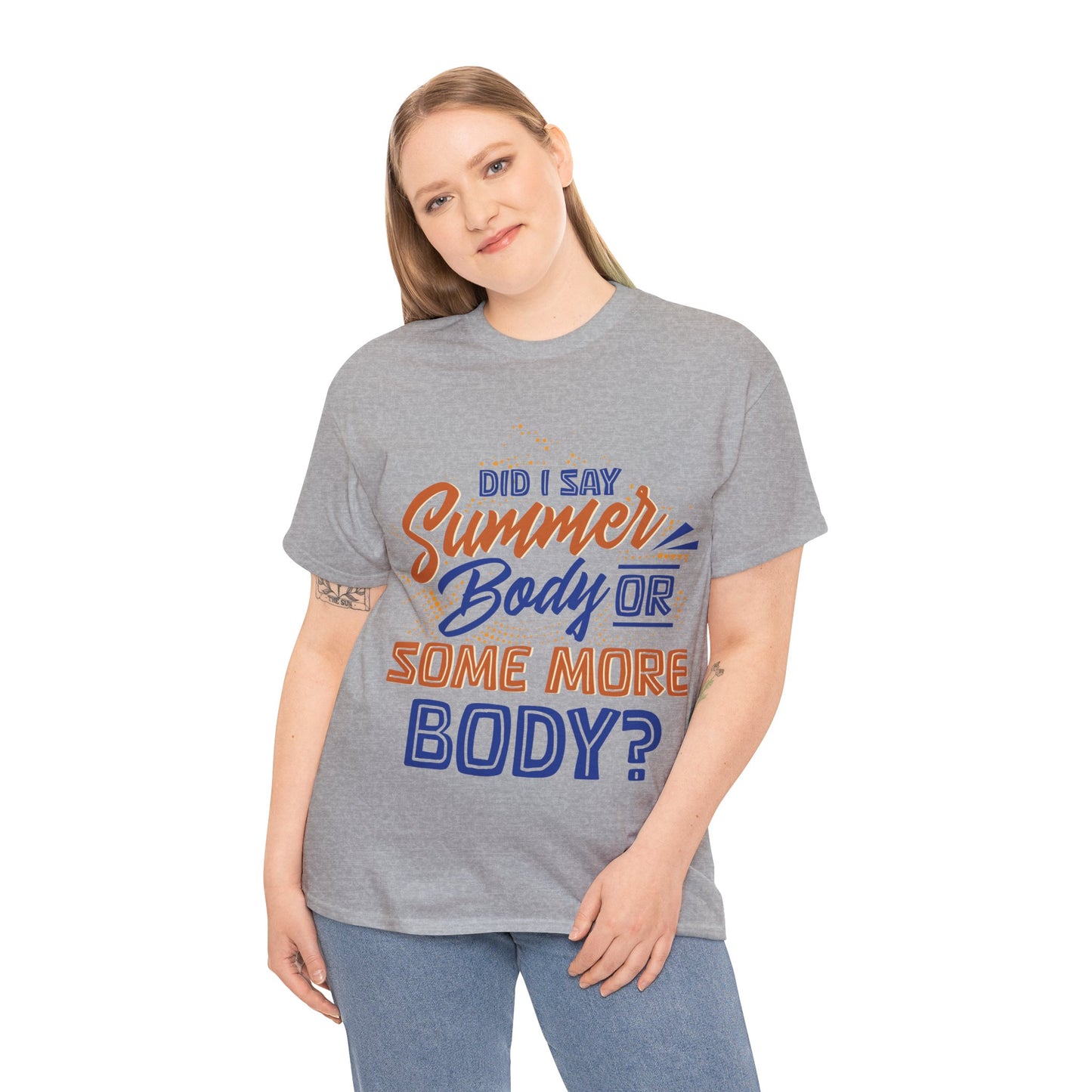 Unisex Heavy Cotton Summer Body Tee (+Size)