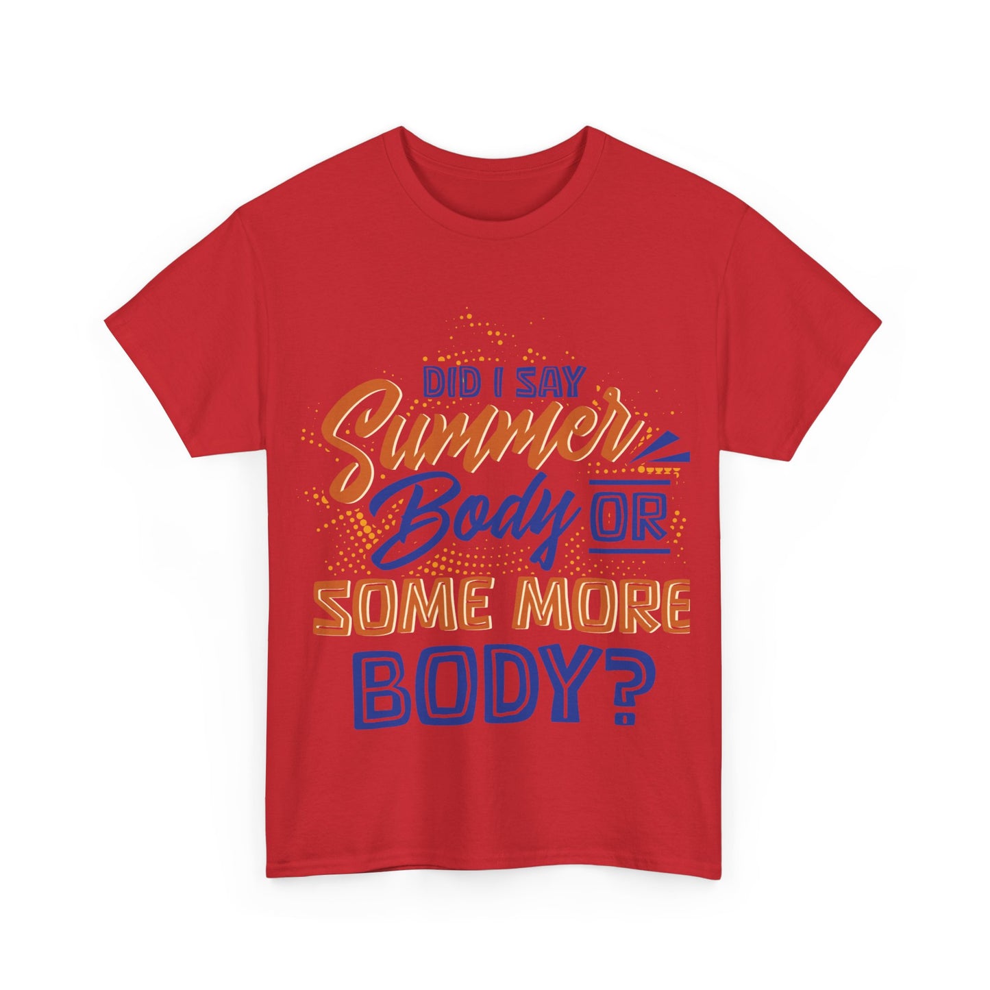 Unisex Heavy Cotton Summer Body Tee (+Size)