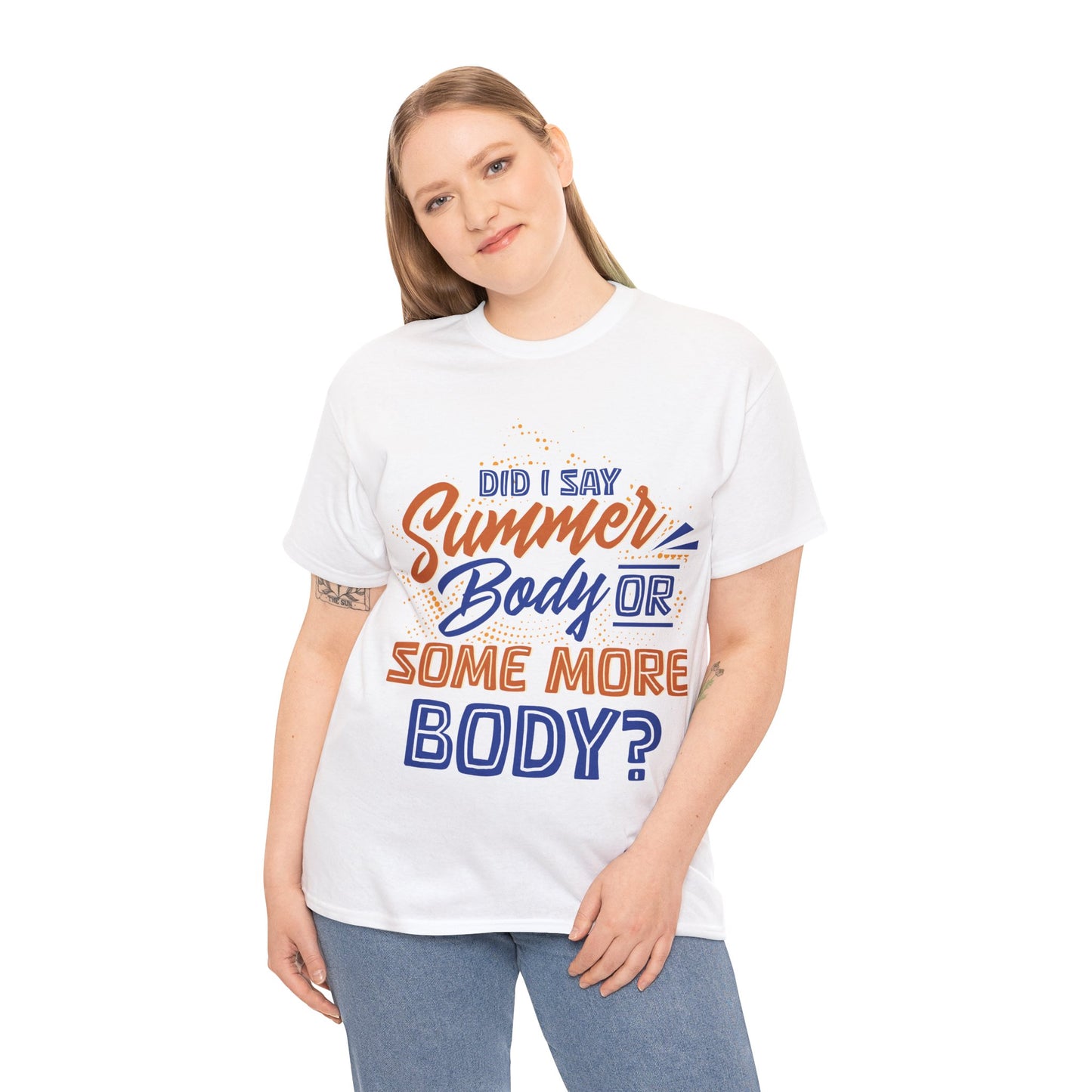 Unisex Heavy Cotton Summer Body Tee (+Size)