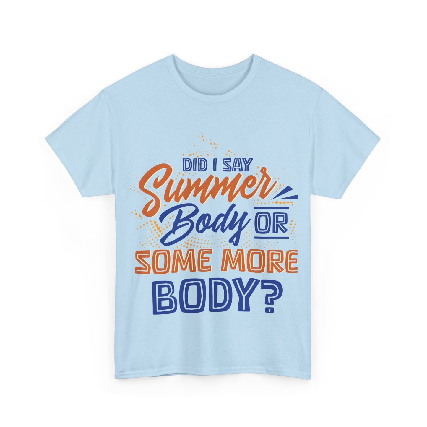 Unisex Heavy Cotton Summer Body Tee (+Size)