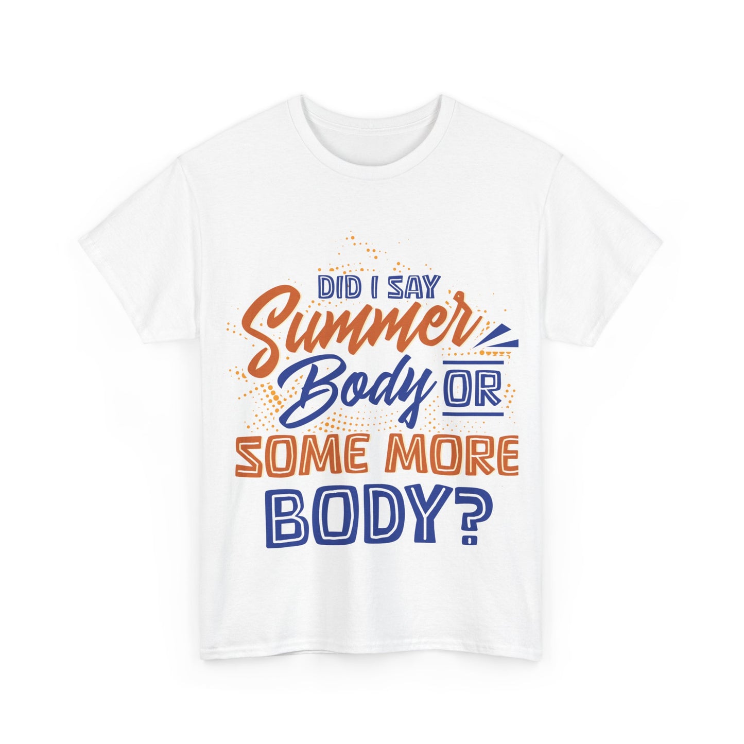 Unisex Heavy Cotton Summer Body Tee (+Size)
