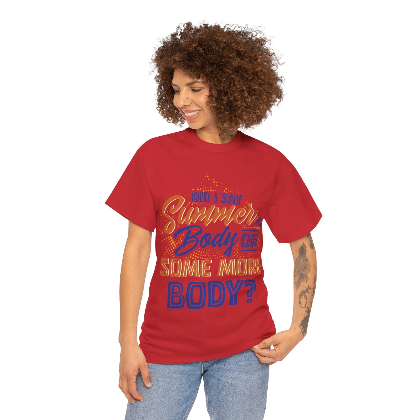 Unisex Heavy Cotton Summer Body Tee (+Size)