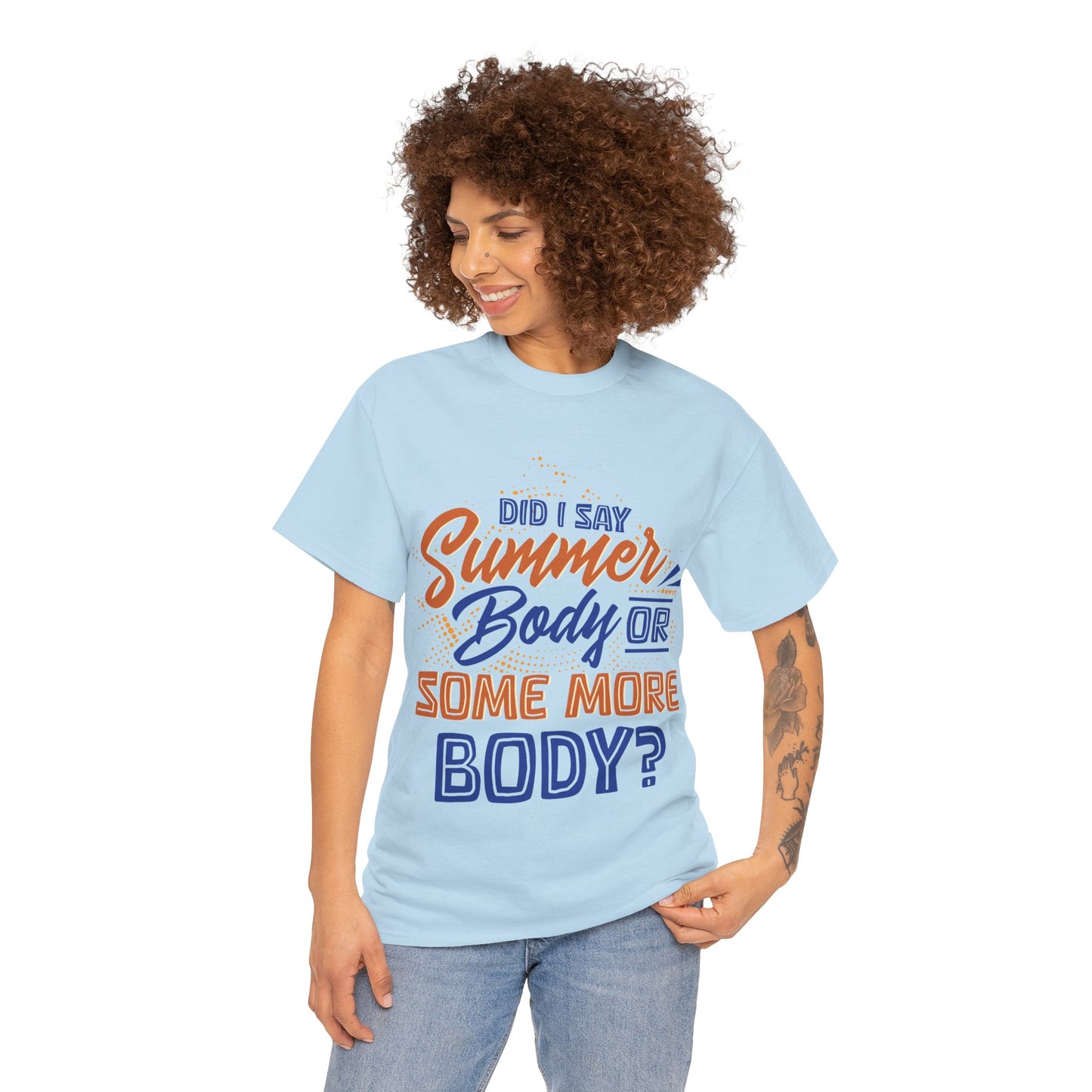 Unisex Heavy Cotton Summer Body Tee (+Size)