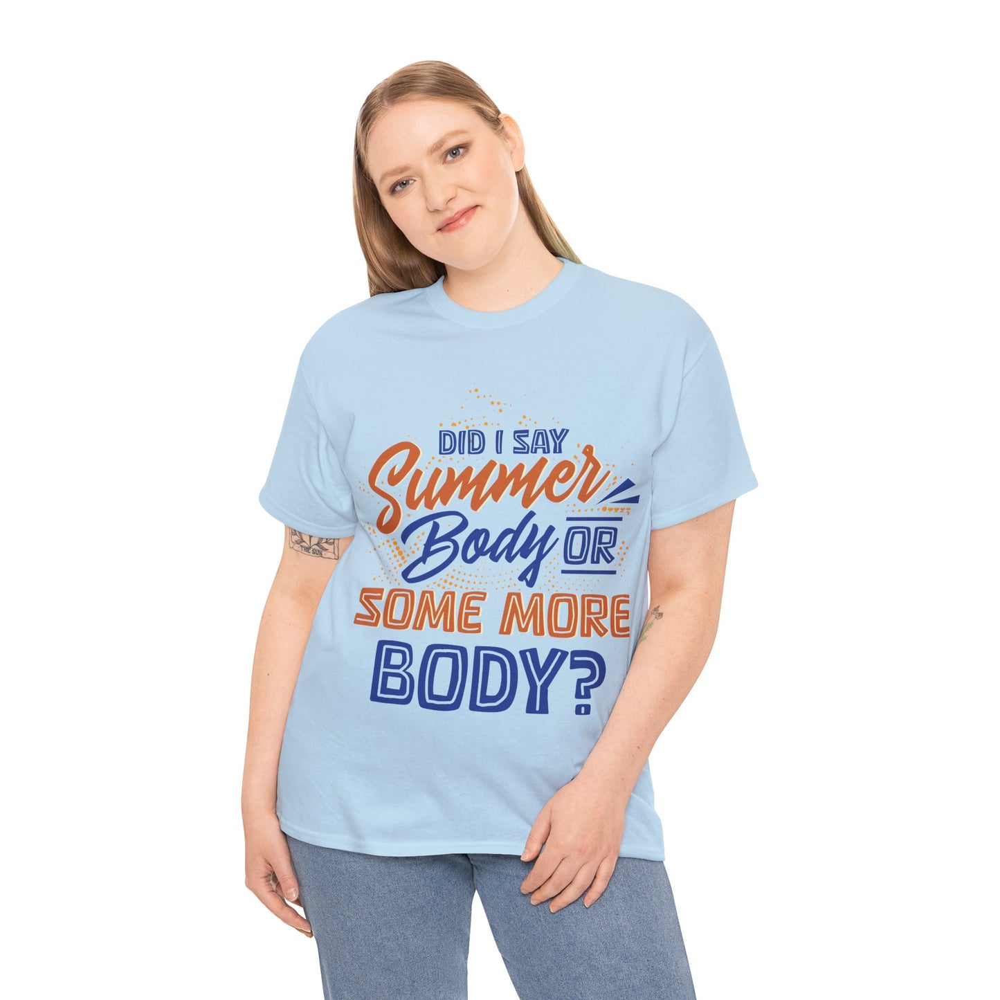 Unisex Heavy Cotton Summer Body Tee (+Size)