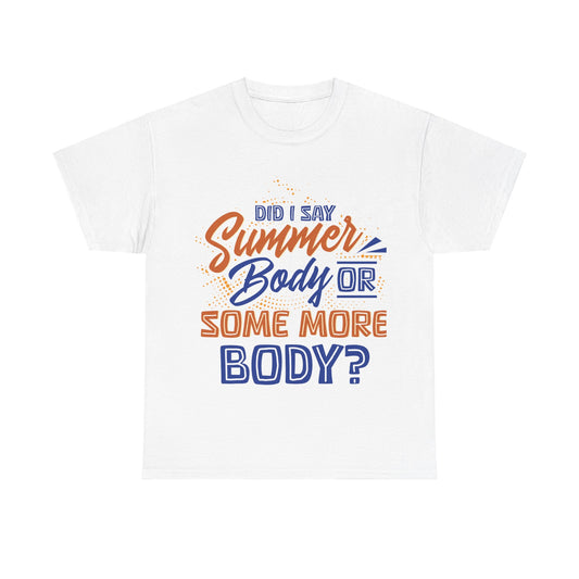 Unisex Heavy Cotton Summer Body Tee